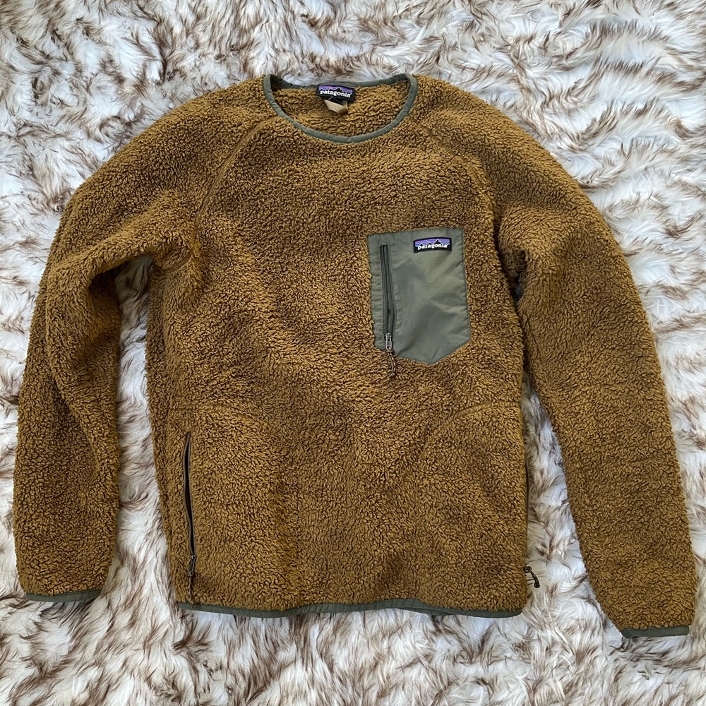 Patagonia Los Gatos fleece. medium. brown.